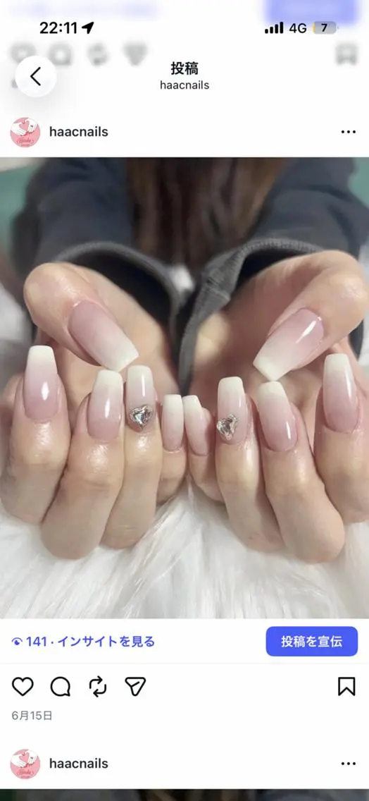 ネイル グラデーション オフィスネイル シンプルネイル ハンドネイル nail salon Libertyのネイルデザイン