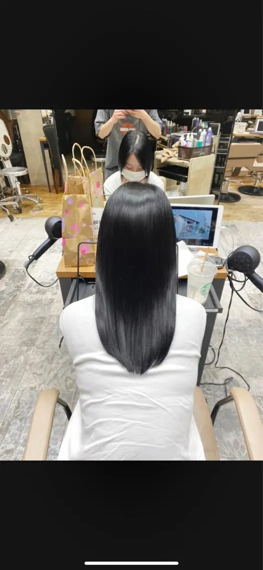 カラー 銀座/レイヤー 顔周りカット溝手優太のヘアスタイル