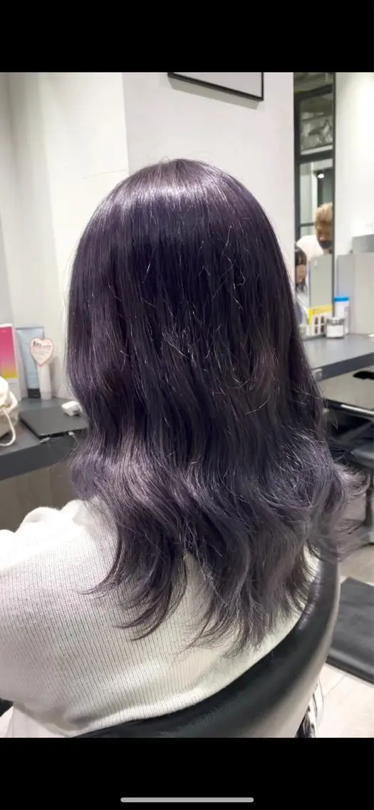 ミディアム カラー ブルーカラー ブルーラベンダー ラベンダーカラー ❄ブリーチカラー❄ 佐原昌樹のヘアスタイル