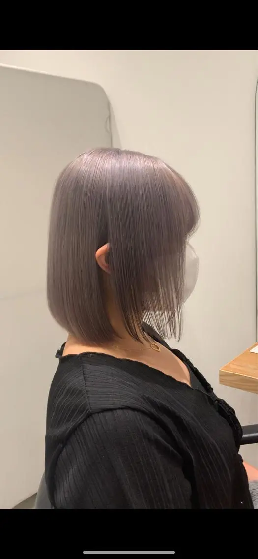 ミディアム カラー れい🫧 ハイトーン特化のヘアスタイル