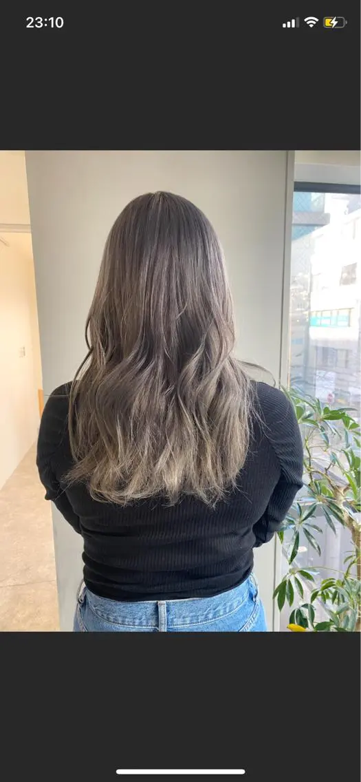 セミロング カラー ヘアアレンジ ブリーチ ハイトーンカラー ヘアカラー ボブ /ニュアンス/ satomi🧸💖のヘアスタイル