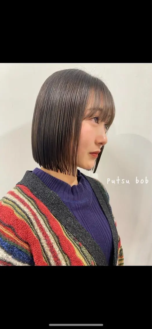 ショート カラー 切りっぱなしボブ ボブ カット ヘアカラー トリートメント 似合わせレディース/ メンズ/あゆかのヘアスタイル