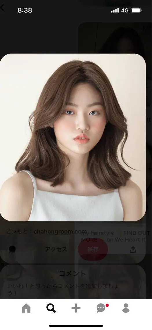 ミディアム 韓国好き🇰🇷 美容師MIKUのヘアスタイル