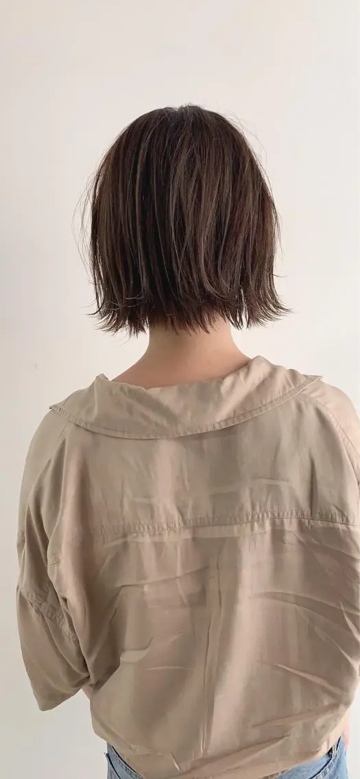 ミディアム カット 縮毛矯正 トリートメント tipi 香椎・千早のヘアスタイル