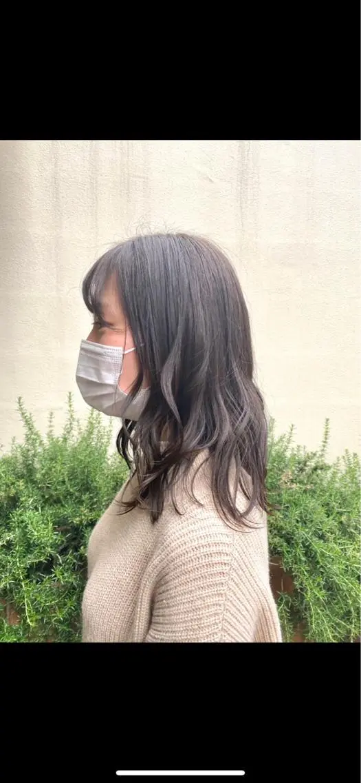 ロング カラー ブルーカラー ブルーグレー ブルーグレージュ グレージュ Aujuaソムリエ 🎨‎♡HARUのヘアスタイル