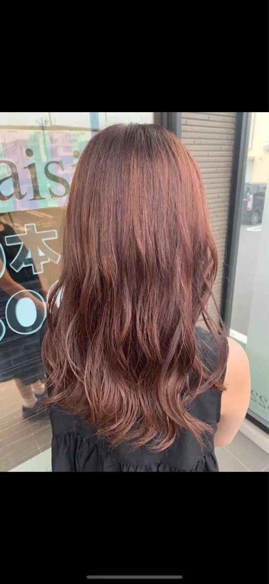 ミディアム カット ヘアカラー トリートメント 國井 瑞貴のヘアスタイル
