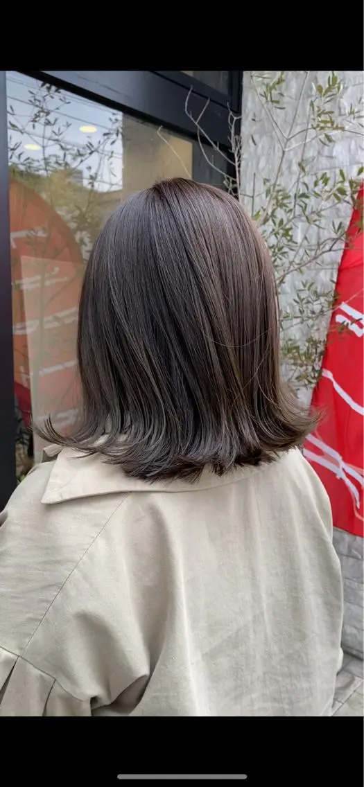 ショート カラー グレージュ カーキグレージュ EARTH荒井店 HARUNAのヘアスタイル