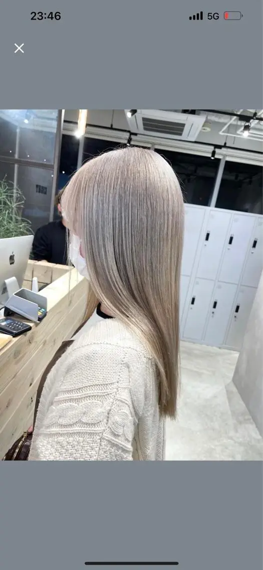 セミロング カラー ショートボブ セミロングパーマ バレイヤージュ ブリーチ ケアブリーチ 猫ッ毛さんヘア🐈 Misa【女性】のヘアスタイル