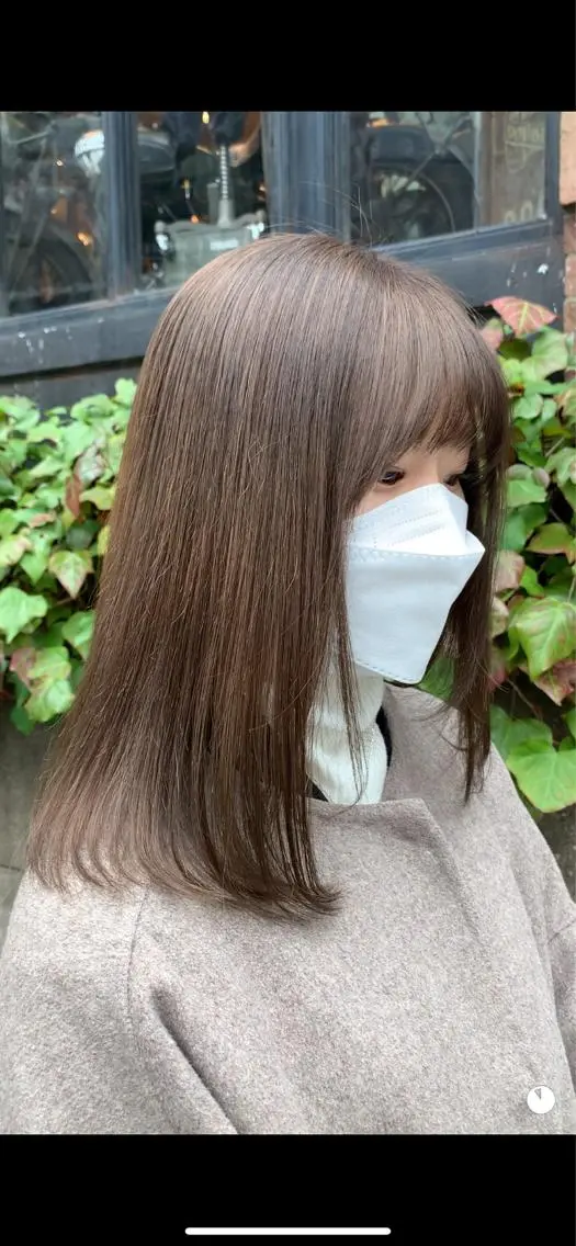 ミディアム カラー カット ヘアカラー トリートメント れい🫧 ハイトーン特化のヘアスタイル