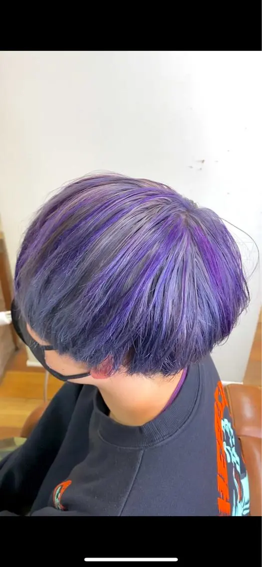 ショート カラー メンズ メンズハイライト デザインカラー ハイライトカラー ハイライト 内山 京耶のヘアスタイル