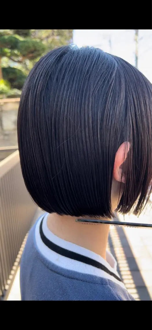 ショート ボブ NATUREL 本田風のヘアスタイル