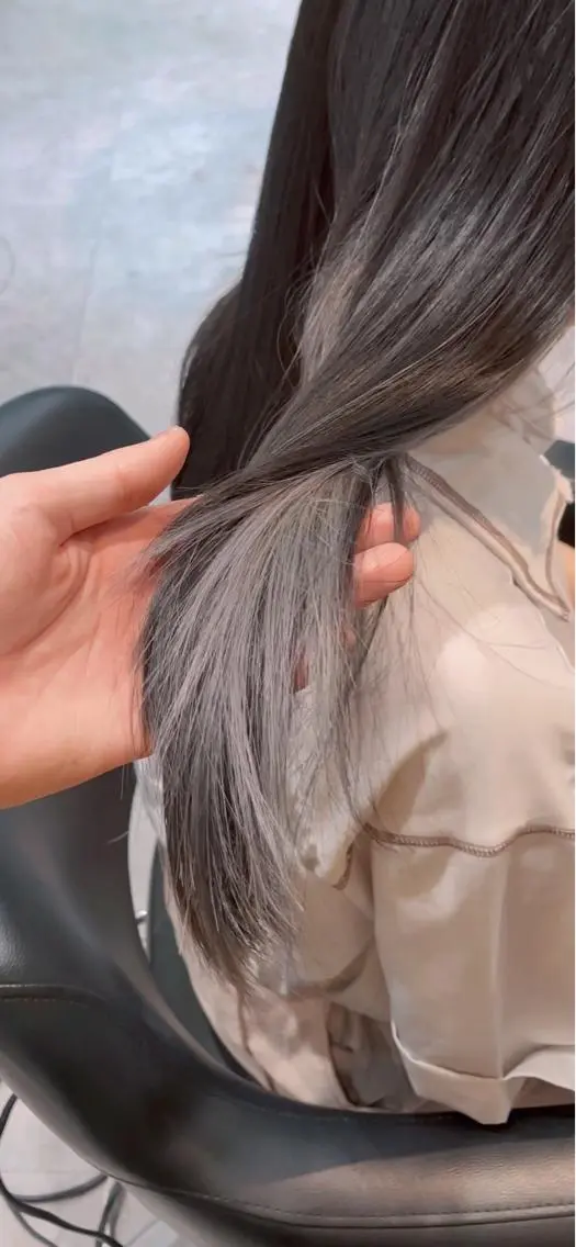 セミロング ヘアカラー カットモデル募集 ミネのヘアスタイル
