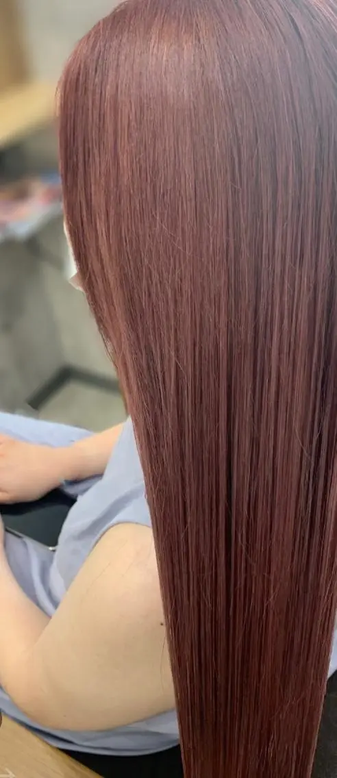 セミロング カラー バレイヤージュ ブリーチ ブラウンカラー ケアブリーチ ダブルカラー ヘアカラー memento 斎藤大覚のヘアスタイル