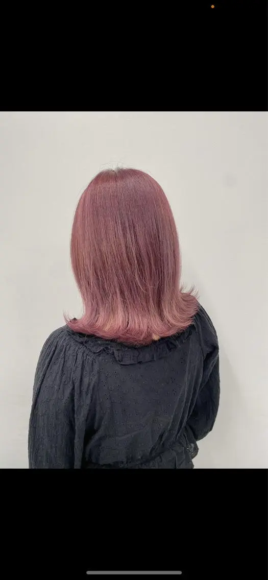 セミロング カラー ヘアアレンジ ラベンダーカラー ピンクカラー ピンクラベンダー カット 縮毛矯正 トリートメント ヘッドスパ ヘアセット ❄️THEATER 透明感カラー❄️のヘアスタイル