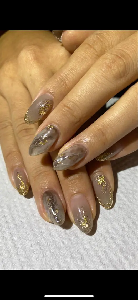セミロング shandy nailのネイルデザイン