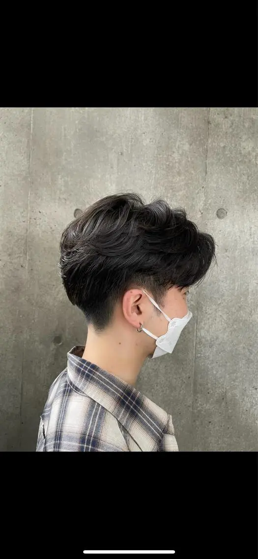 パーマ メンズ もりたみかこ 美容師お休み中のヘアスタイル