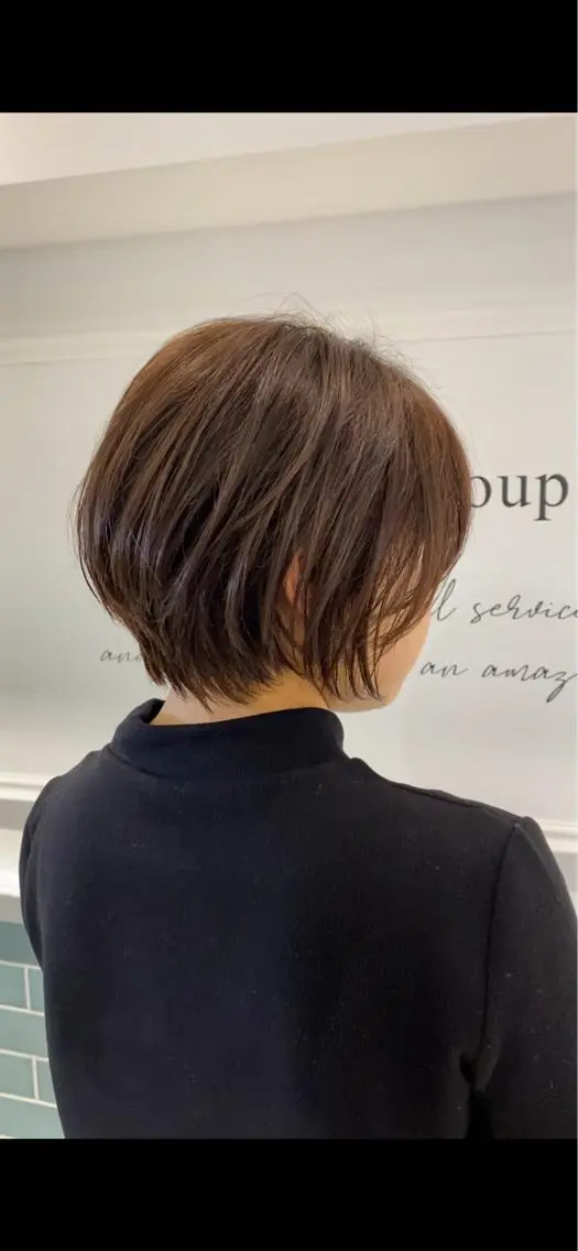 ショート カット ヘアカラー トリートメント 髪質改善レイヤー/ ボブたんの翔太のヘアスタイル