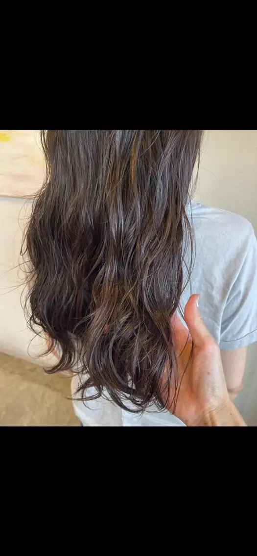 パーマ デジタルパーマ 三浦 仁美のヘアスタイル