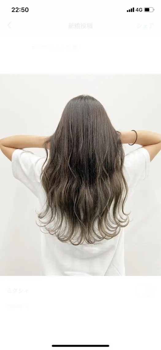 セミロング カラー グラデーションカラー 🦄インナーカラー 🦄貫井彩花のヘアスタイル
