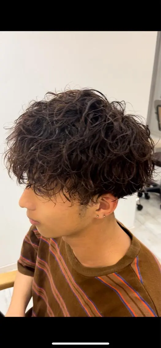 パーマ メンズ メンズパーマ 波巻きパーマ スパイラルパーマ 田中 大輝のヘアスタイル