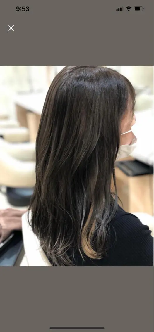 ロング カラー ベージュカラー イヤリングカラー モカベージュ カット ヘアカラー トリートメント 髪質改善縮毛矯正 💎TOMOのヘアスタイル