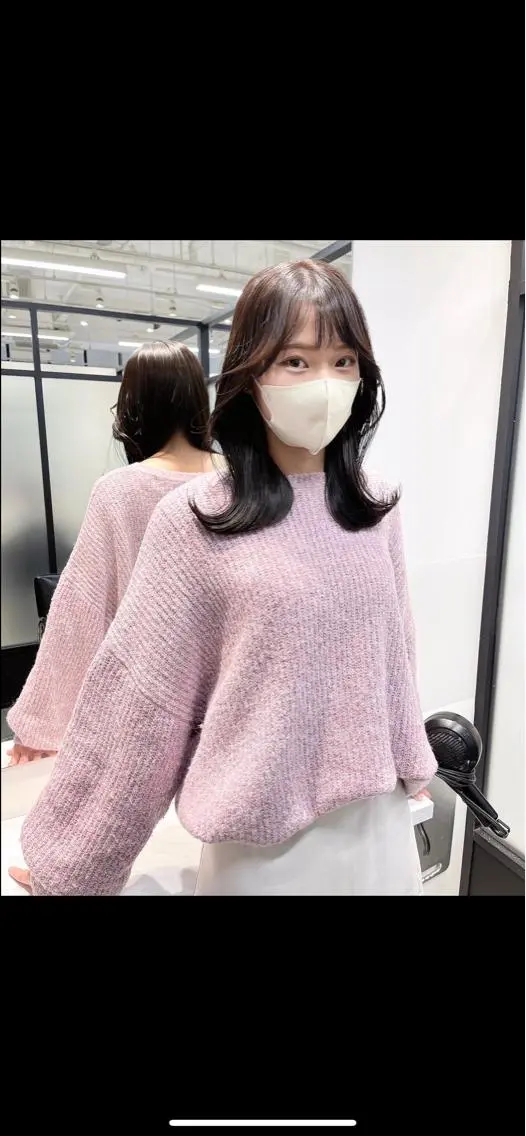 セミロング 韓国風ヘア レイヤーカット カット ヘアカラー トリートメント 韓国レイヤーカット 髪質改善▫️水野有真のヘアスタイル