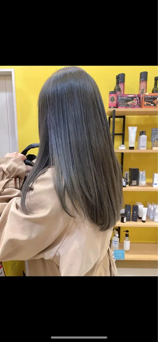 ロング カラー ヘアカラー トリートメント riho/レイヤー/ ハイトーン/ブリーチのヘアスタイル