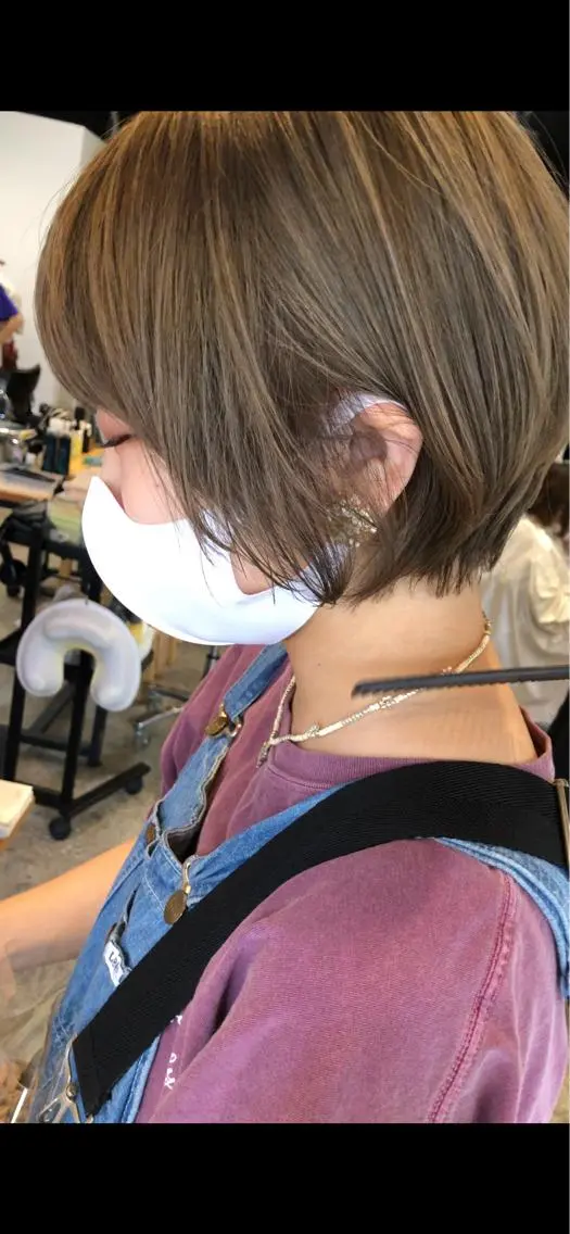 ショート カラー ハイトーンカラー ショートヘア 骨格診断🍃ショート /ショートボブ✨岡元のヘアスタイル
