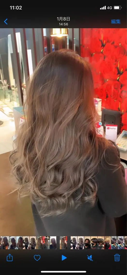 ロング カラー バレイヤージュ レイヤーカット 田中 太規のヘアスタイル