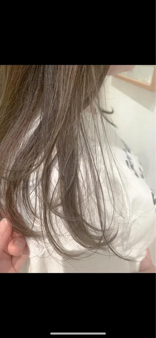 ロング カラー ヘアカラー トリートメント Rico / bob/グレージュのヘアスタイル