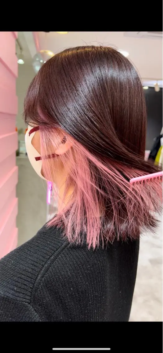 セミロング カット ヘアカラー トリートメント ナナ♡レイヤーカット ♡似合わせカラーのヘアスタイル