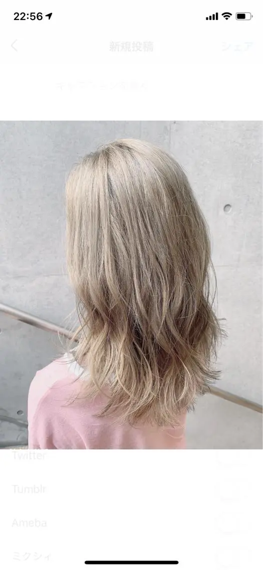 セミロング カラー box  mico. mutsumiのヘアスタイル
