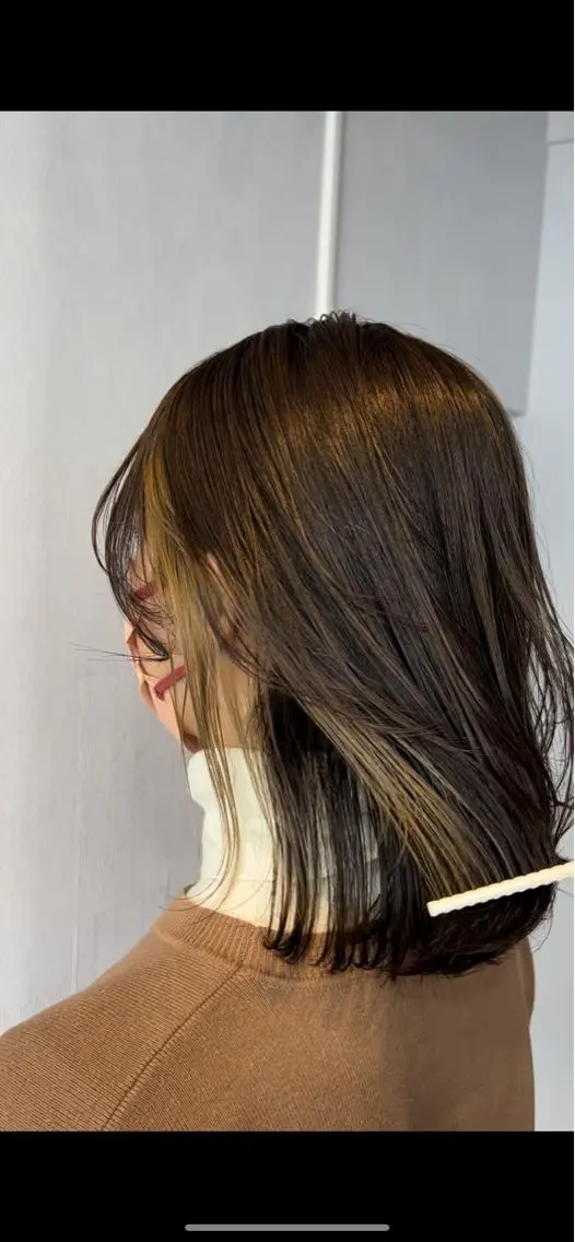 ミディアム カラー イヤリングカラー インナーカラー カット ヘアカラー トリートメント 🌈美髪✂︎艶色🎨 頭皮改善🍀TAKUのヘアスタイル
