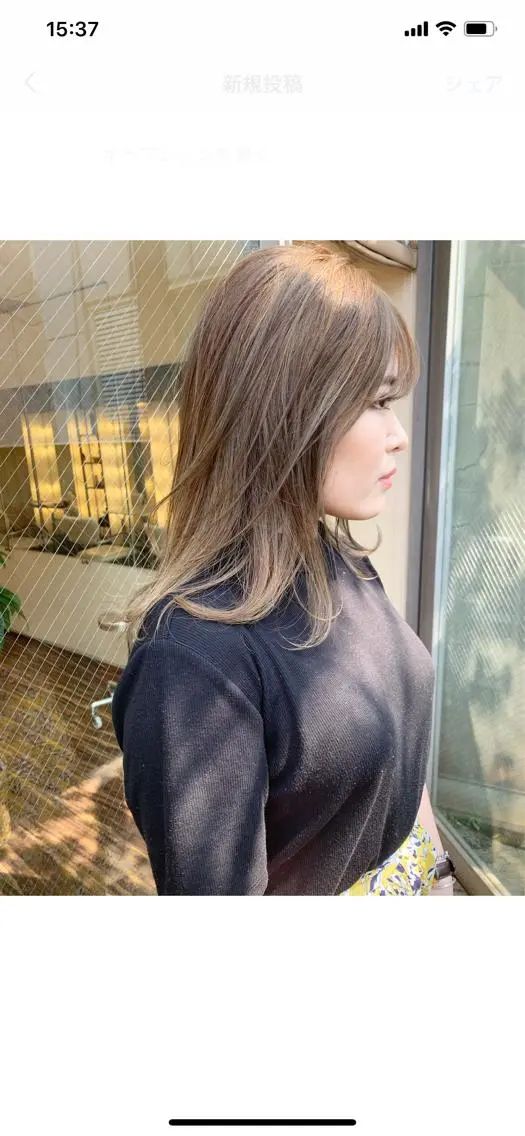 ミディアム カラー ベージュカラー 髪質改善サロン ARCHE野瀬冬馬のヘアスタイル