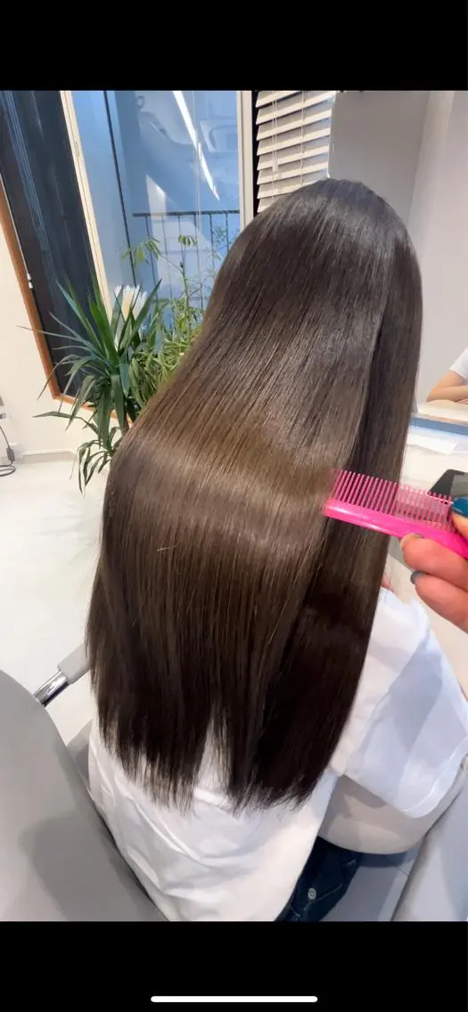 ロング カラー クリスマス カット ヘアカラー トリートメント ヘッドスパ 髪質改善 永田零亜のヘアスタイル