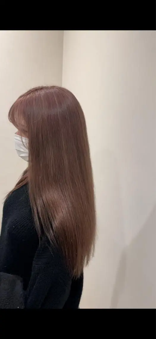 ロング カラー ヘアアレンジ 高島 凜のヘアスタイル