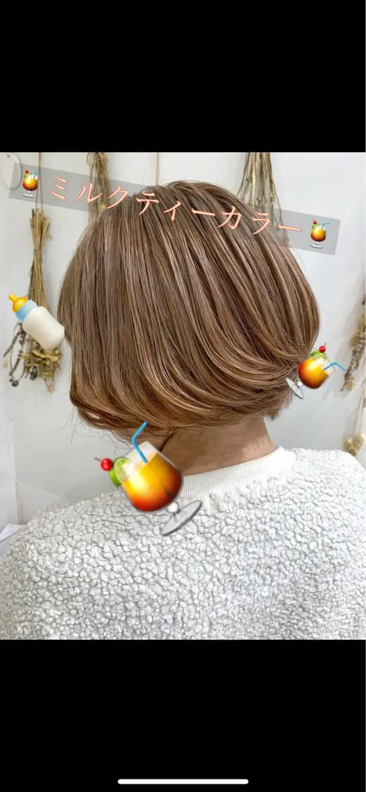 ミディアム カラー 縮毛矯正/髪質改善 ⭐️レイヤーの達人悟のヘアスタイル