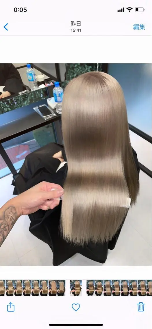 ロング カラー 髪質改善 特別モデル価格 タカシマイッセイのヘアスタイル