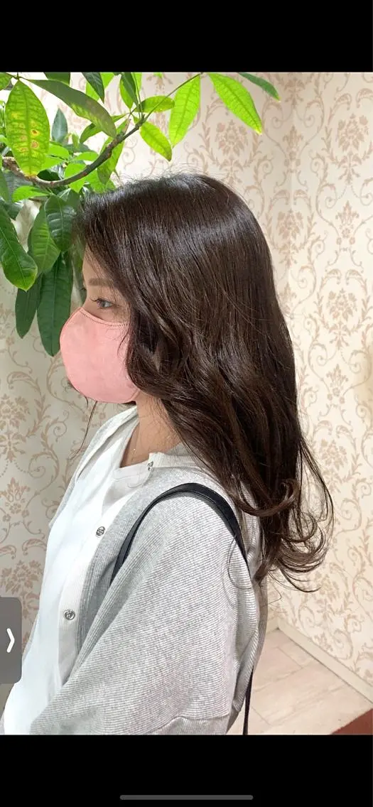 ロング カラー 脱縮毛矯正パーマ メンズパーマ平野渋谷のヘアスタイル
