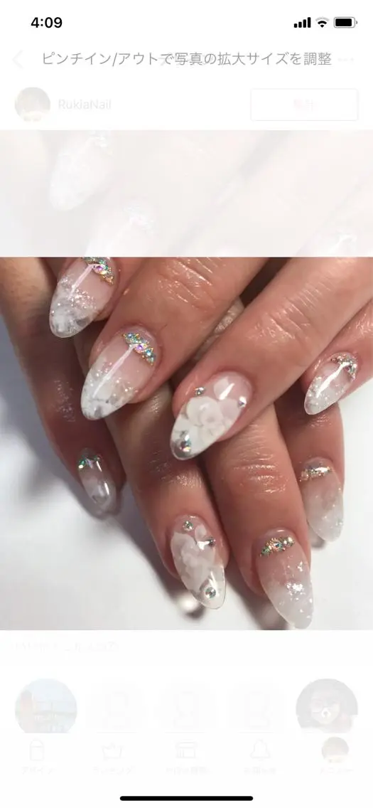 ネイル ハンドネイル rukianail 新里のネイルデザイン