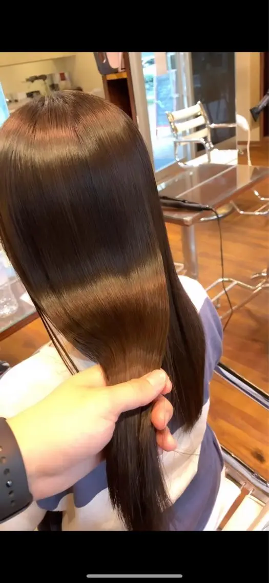 セミロング カラー 吉野 武のヘアスタイル