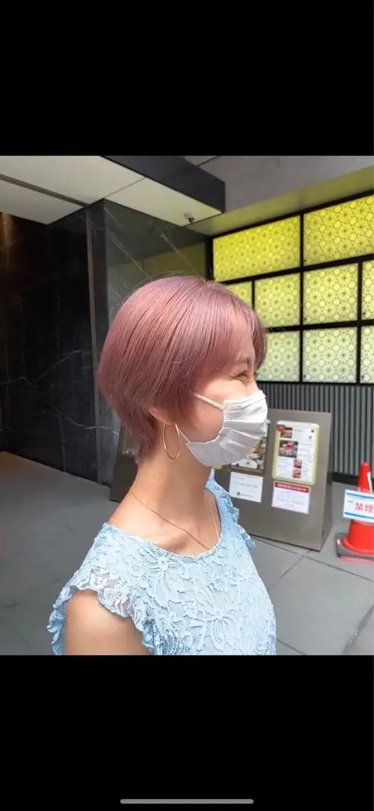 ショート カラー ヘアカラー トリートメント ヘアセット レイヤー専門家 ダブルカラー修のヘアスタイル