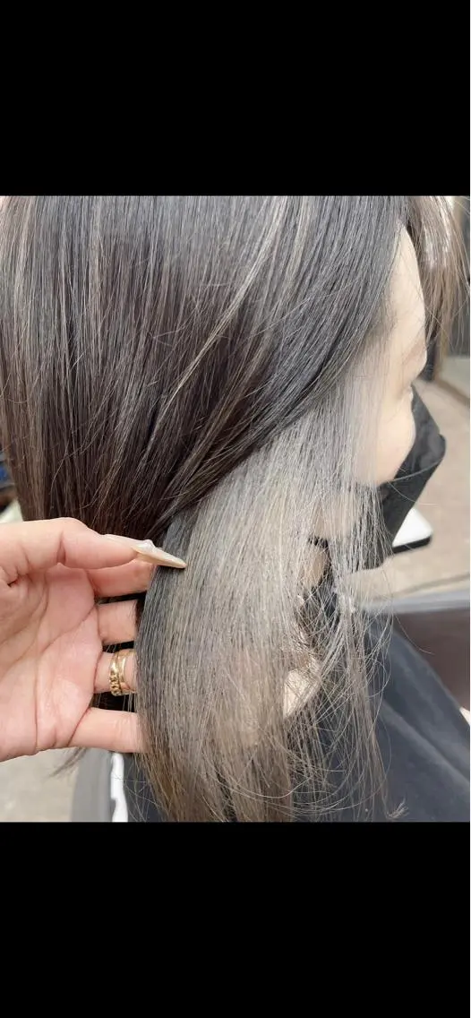 ミディアム カラー ヘアアレンジ ヘアカラー 池田 景子のヘアスタイル