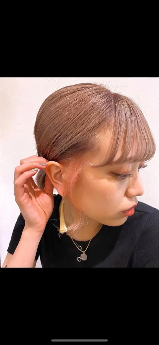 ミディアム カラー ブリーチ カット ヘアカラー トリートメント カラー特化美容師 サトウリュウマのヘアスタイル