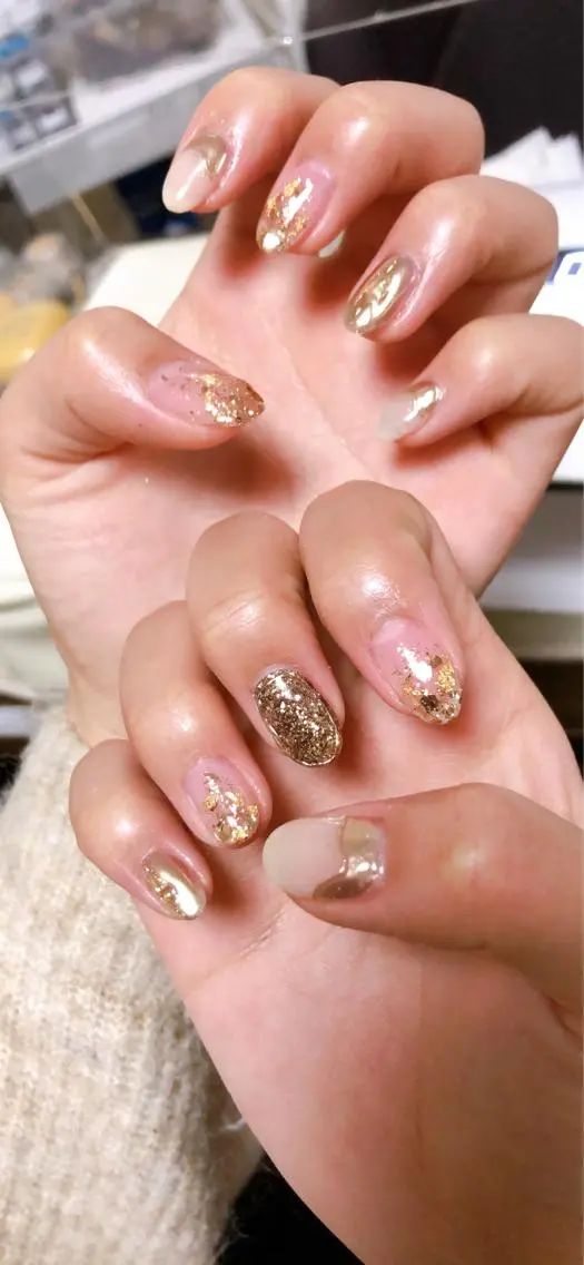 ネイル アートネイル 長さ出し ワンカラーネイル Ｍ☆NAIL asamiのネイルデザイン