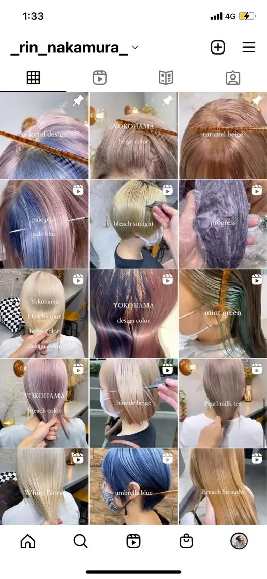 ショート ハイトーン/ ボブ 中村麟のヘアスタイル