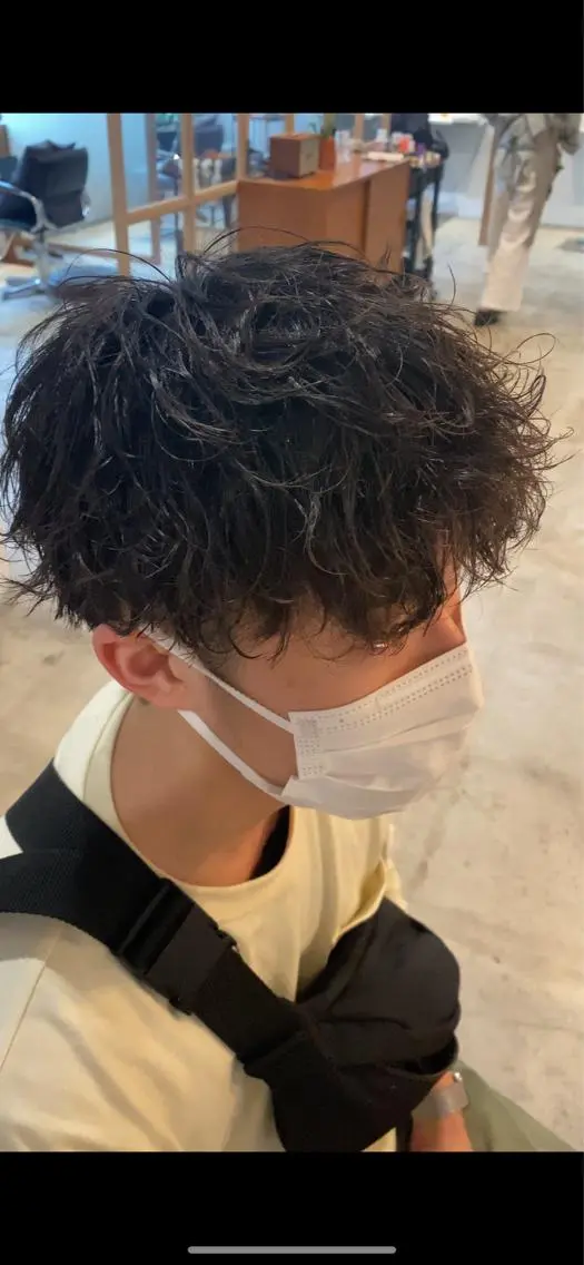 ショート パーマ メンズ メンズパーマ 似合わせカット ♡レイヤーカット れお♡のヘアスタイル