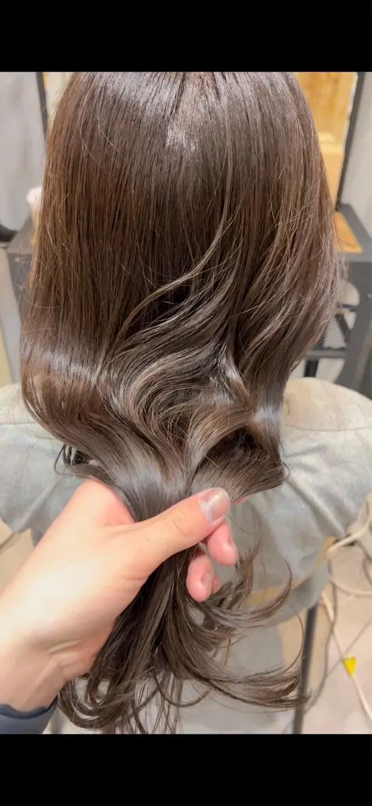 セミロング カラー 似合わせ前髪/ レイヤー/くろのヘアスタイル