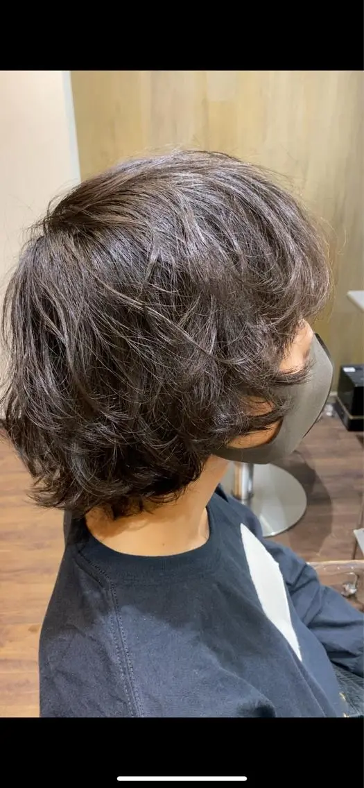 メンズ メンズパーマ メンズウルフカット ウルフカット 谷口 雅門のヘアスタイル
