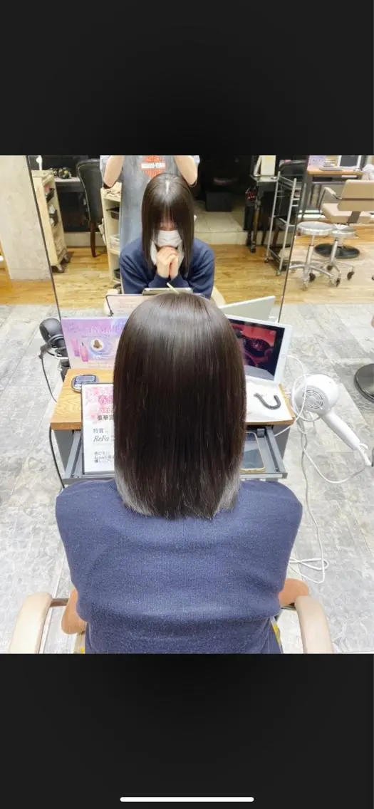 カラー 銀座/レイヤー 顔周りカット溝手優太のヘアスタイル